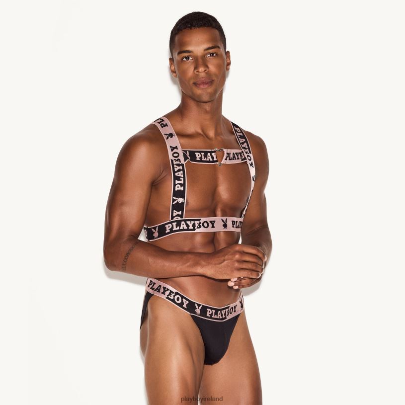 Playboy Men Broken Hearts Harness HBFB691 Clothing Meteorite & Rose