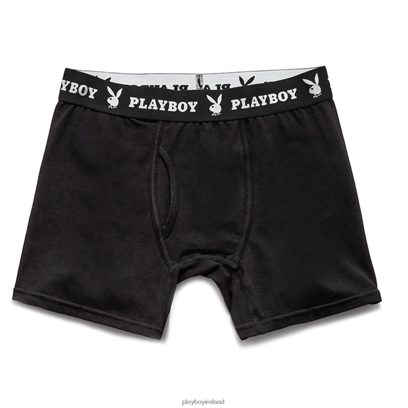 Playboy Men Classic Boxer Brief HBFB683 Clothing Black