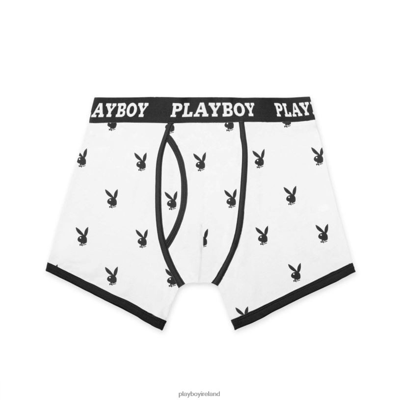Playboy Men Rabbit Head Boxer Briefs HBFB702 Clothing Black