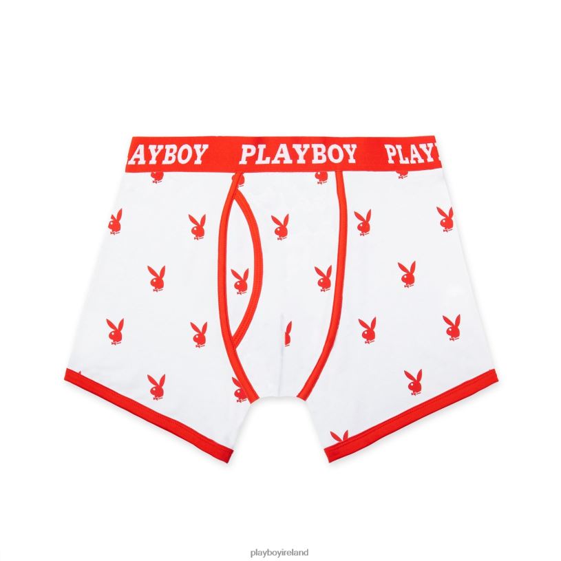 Playboy Men Rabbit Head Boxer Briefs HBFB703 Clothing Red