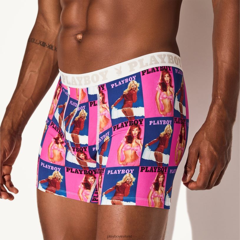 Playboy Men The March 1975 Cover Boxer Brief HBFB692 Clothing March 1975 & June 2000 Covers