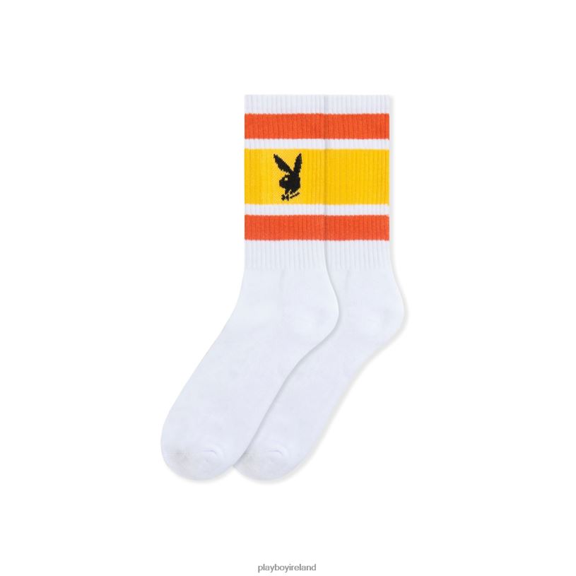 Playboy Men Three Pack Crew Socks HBFB680 Clothing Multi