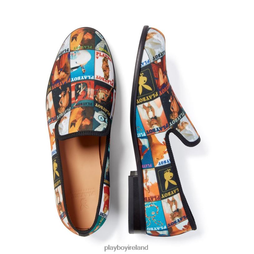 Playboy Men Duke + Dexter Magazine Cover Loafers HBFB846 Footwear Original