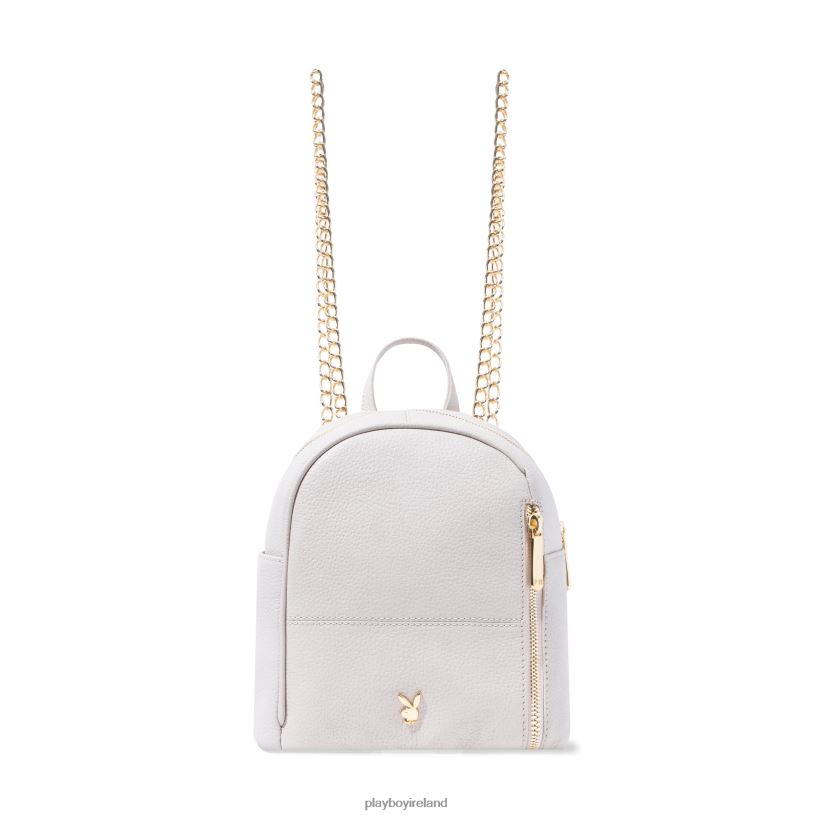 Playboy Women Leather Mini Backpack HBFB1594 Accessory Cream