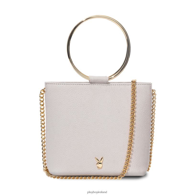 Playboy Women Leather Ring Clutch HBFB1601 Accessory Cream