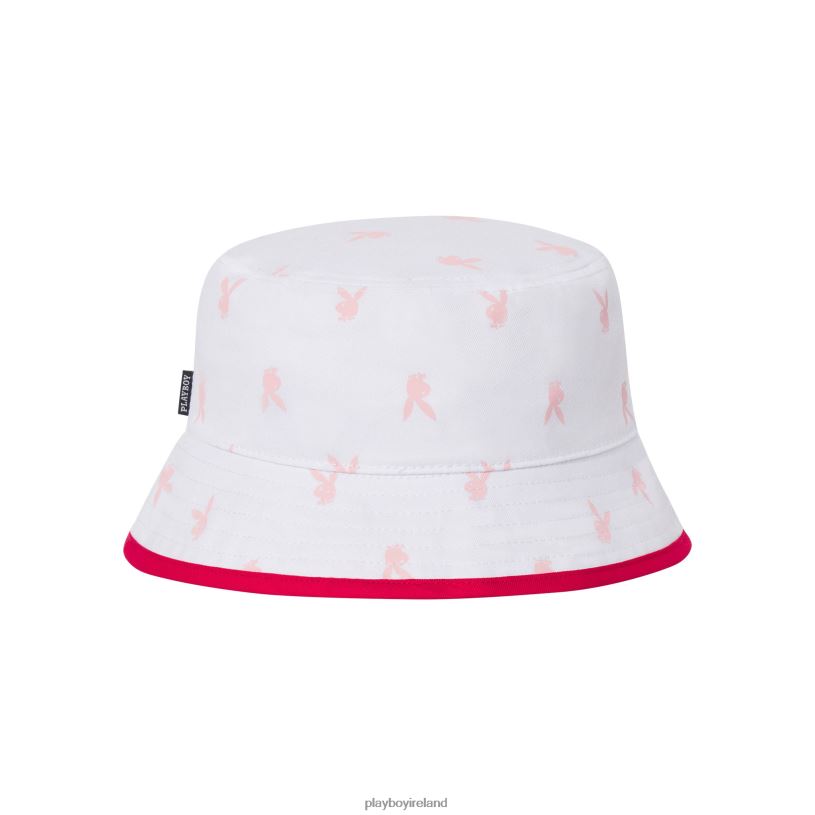 Playboy Women Rainbow Lining Rabbit Head Bucket Hat HBFB1584 Accessory Original