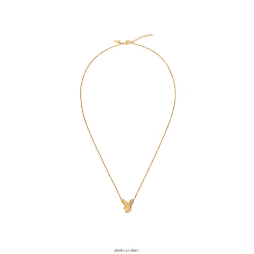 Playboy Women Bunny Bead Necklace HBFB1628 Accessory Gold