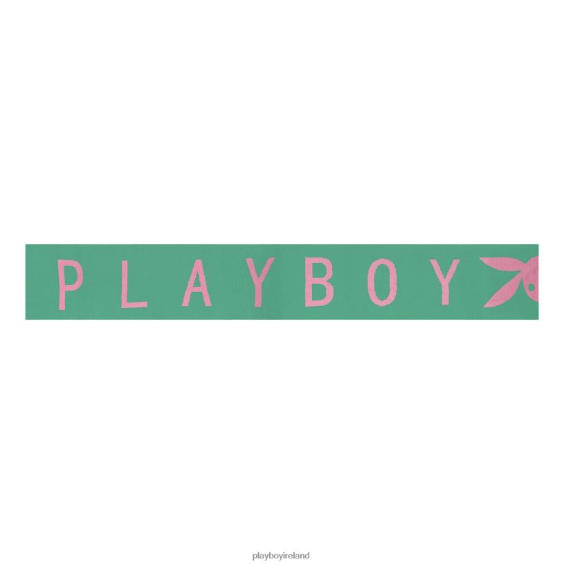 Playboy Women Knit Logo Scarf HBFB1605 Accessory Green