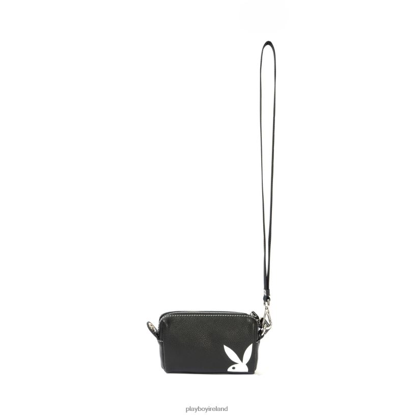 Playboy Women Leather Pouchette HBFB1607 Accessory Black