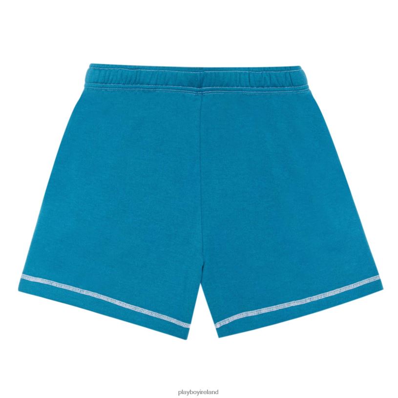 Playboy Women 1953 Contrast Boyfriend Sweatshort HBFB1330 Clothing Saxony blue