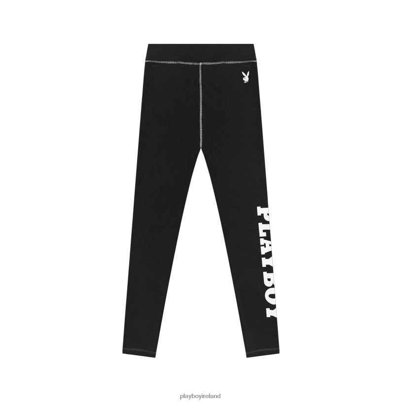 Playboy Women Active Branded Legging HBFB1333 Clothing Black