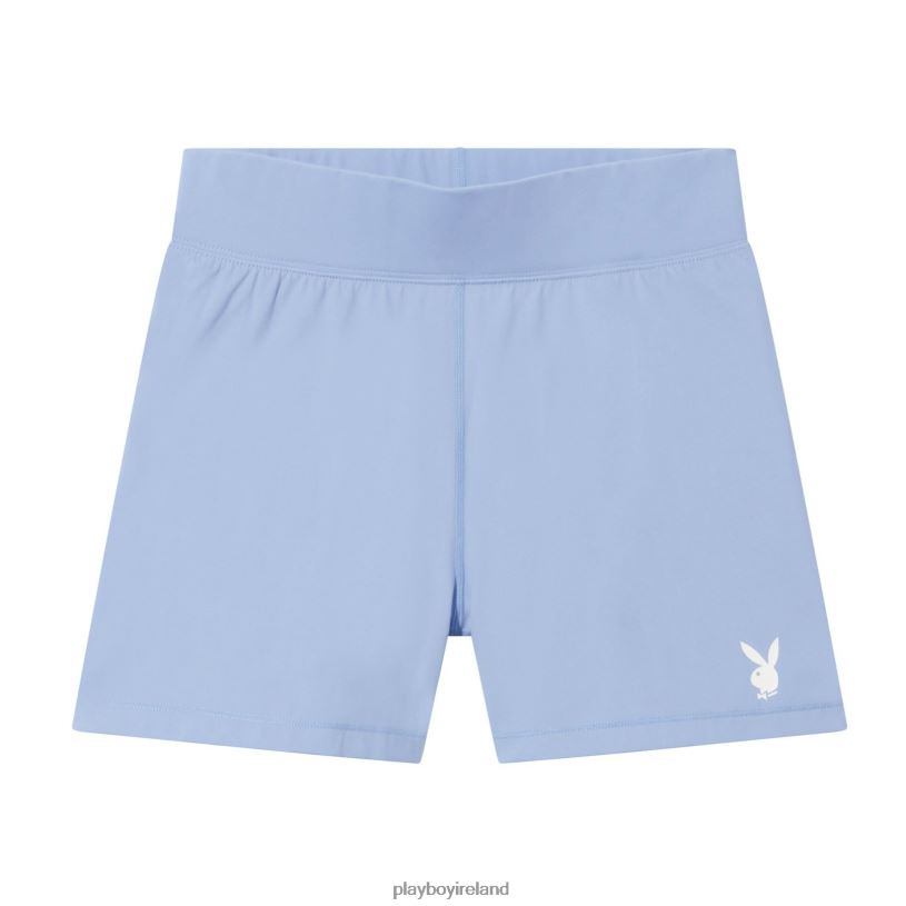 Playboy Women Biking Short HBFB1280 Clothing Light Blue