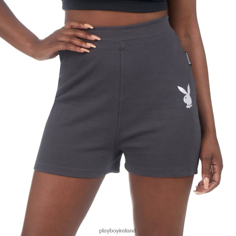 Playboy Women Classic Biking Short HBFB1288 Clothing Black