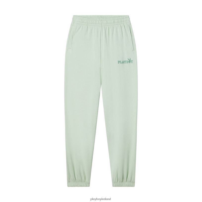 Playboy Women Classic Boyfriend Sweatpants HBFB1204 Clothing Mint Green