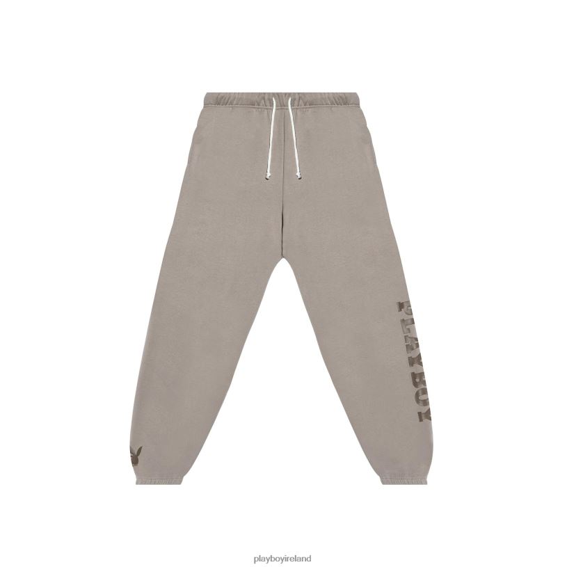 Playboy Women Cool Down Sweatpants HBFB1248 Clothing Brown