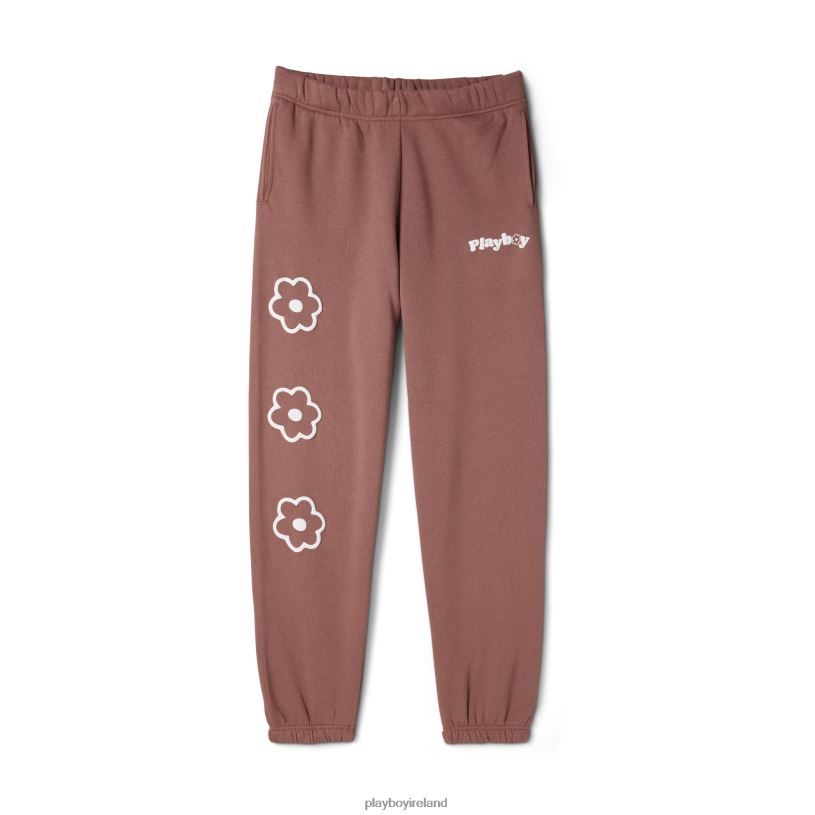 Playboy Women Flower Camp Classic Sweatpants HBFB1283 Clothing Acorn