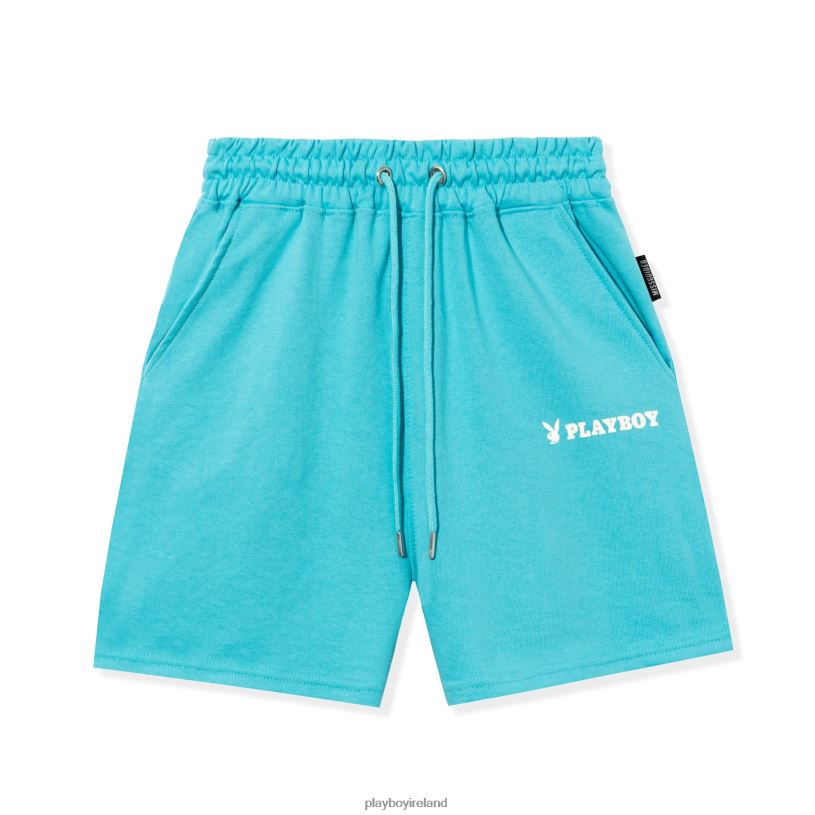 Playboy Women Logo Boyfriend Short HBFB1242 Clothing Light Blue