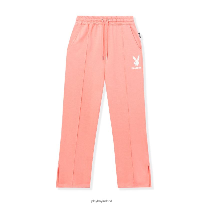 Playboy Women Logo Sweatpants HBFB1224 Clothing Pink