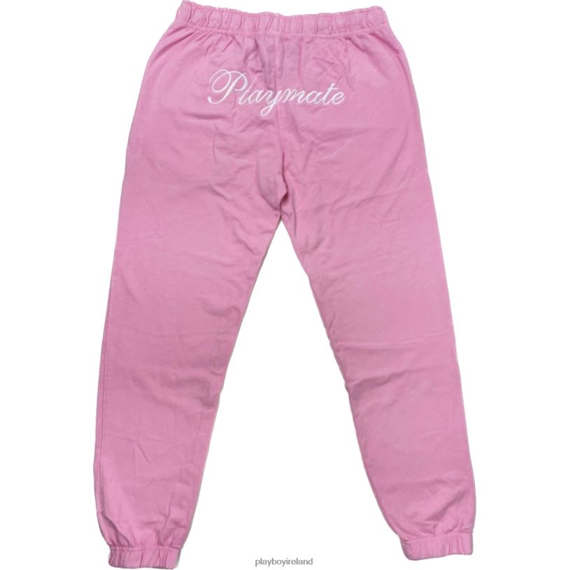 Playboy Women Playmate of the Year Jogger Print HBFB1207 Clothing Pink/White