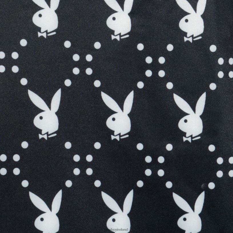Playboy Women Rabbit Head Biking Short HBFB1305 Clothing Black