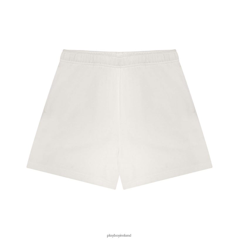 Playboy Women Strawberry Love Boyfriend Sweatshort HBFB1292 Clothing White alyssum