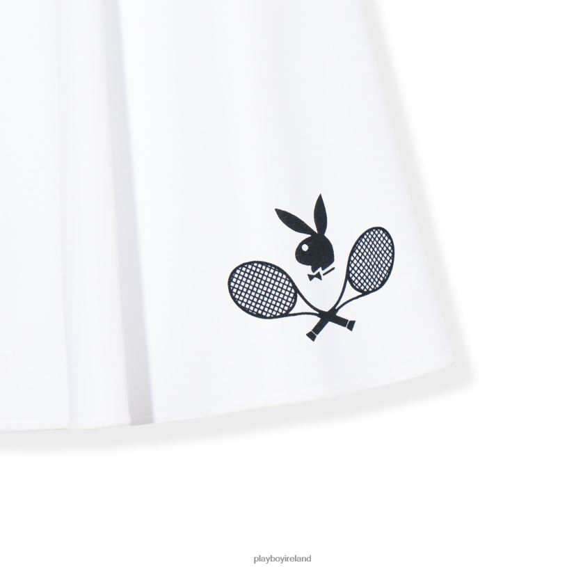 Playboy Women Tennis Club Skirt HBFB1245 Clothing White