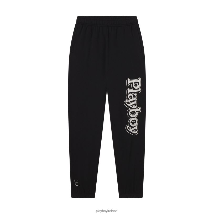 Playboy Women Winter Masthead Sweatpants HBFB1266 Clothing Black