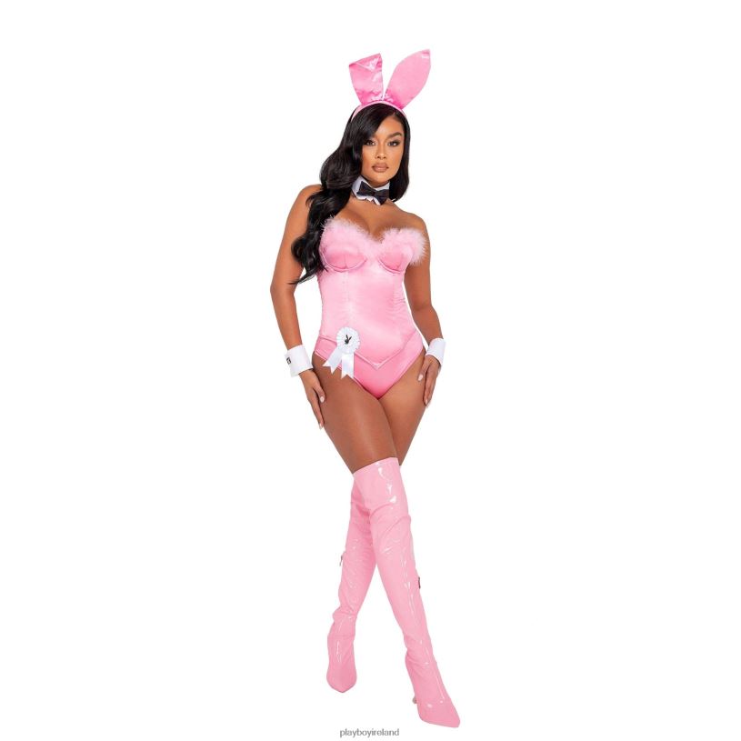 Playboy Women Boudoir Bunny - 9pcs Set HBFB1348 Clothing Black