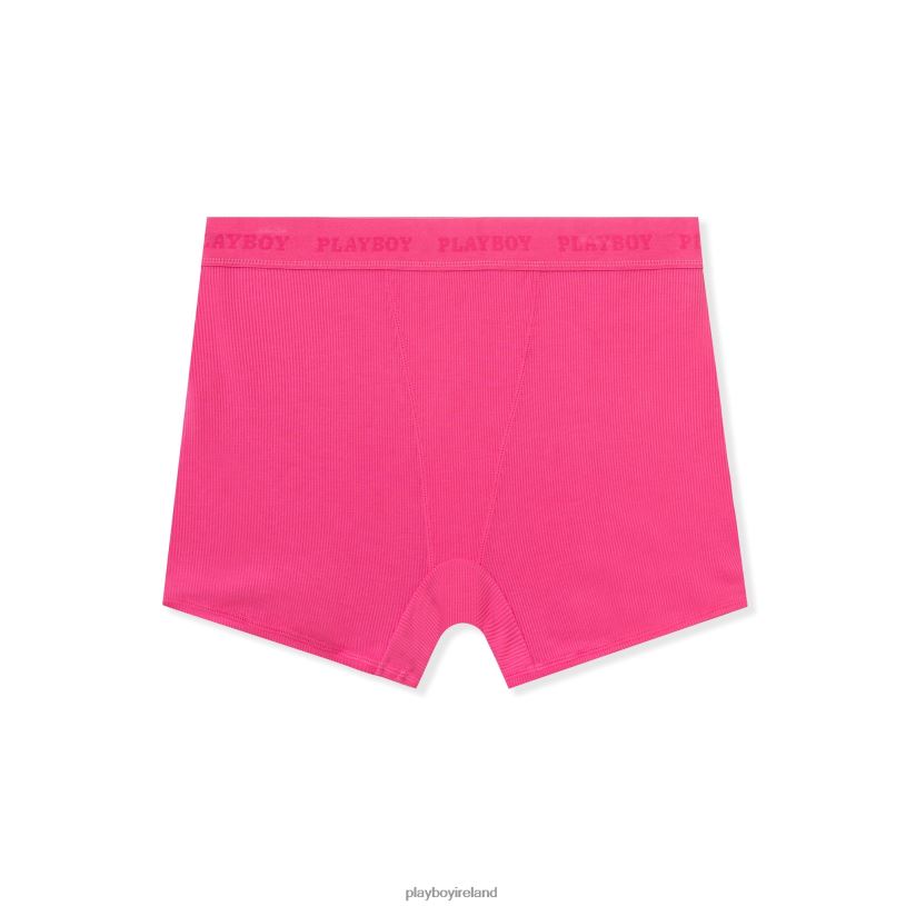 Playboy Women Boxer Brief Panty HBFB1535 Clothing Pink