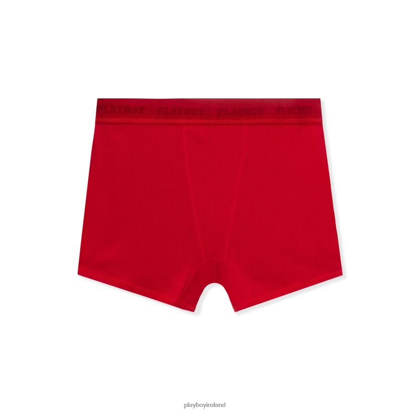Playboy Women Boxer Brief Panty HBFB1536 Clothing Red