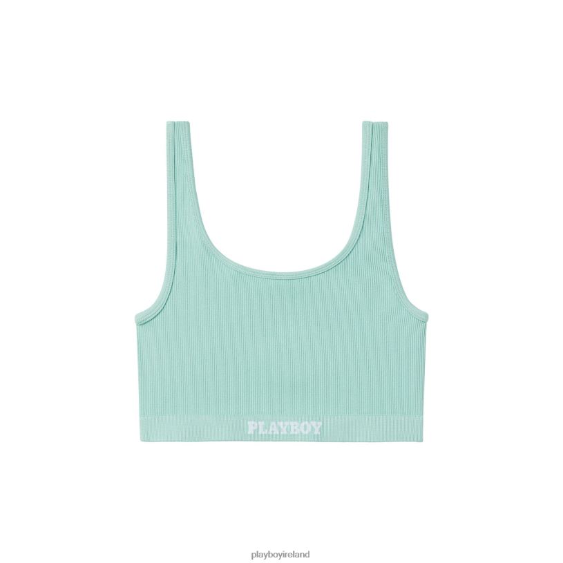 Playboy Women Sports Bra HBFB1546 Clothing Aqua