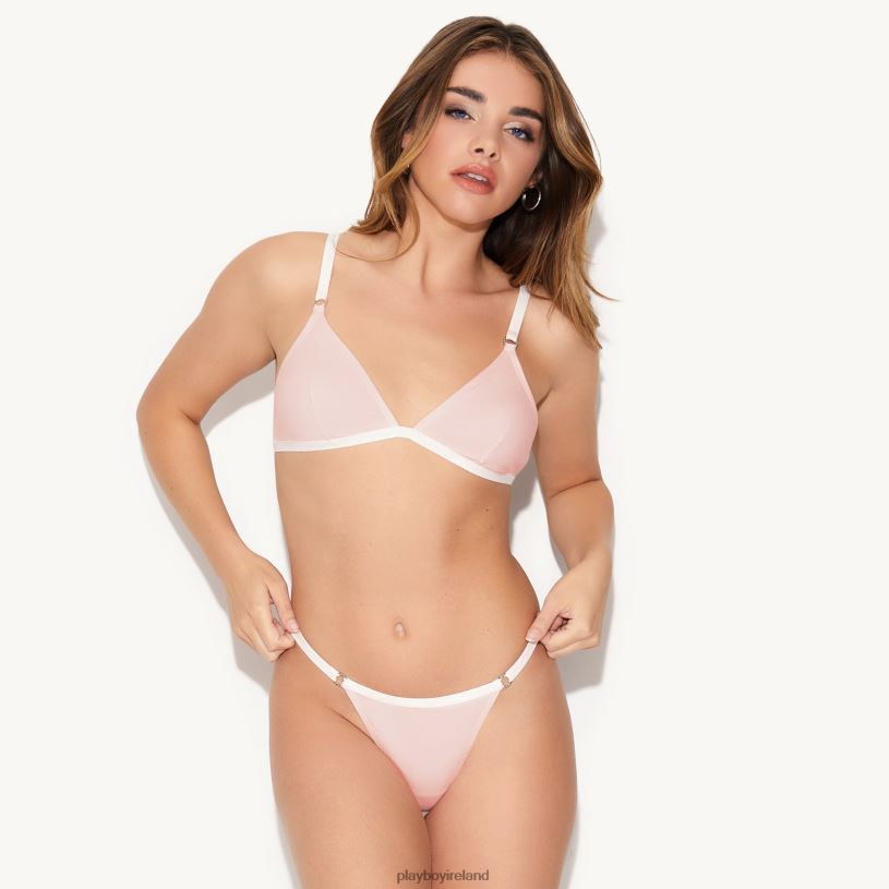 Playboy Women The Basics Thong HBFB1471 Clothing Rose