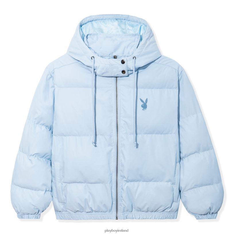Playboy Women Club Puffer Jacket HBFB1131 Clothing Kentucky blue