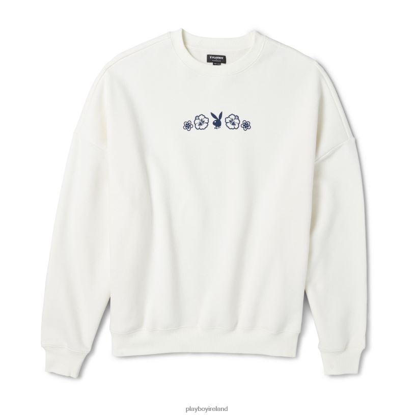 Playboy Women Crush Boyfriend Sweatshirt HBFB1125 Clothing Blue