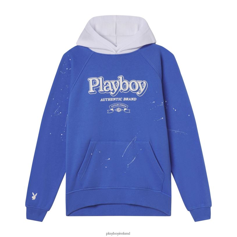 Playboy Women Icy Hoodie HBFB1142 Clothing Blue