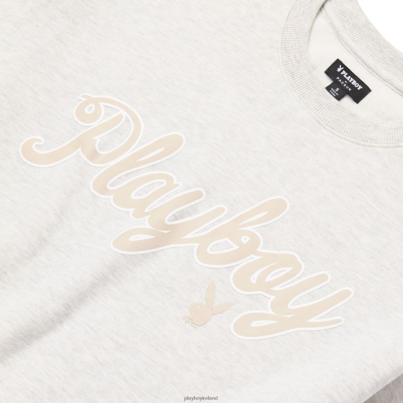 Playboy Women Scenic Crewneck HBFB1155 Clothing Heathered oatmeal