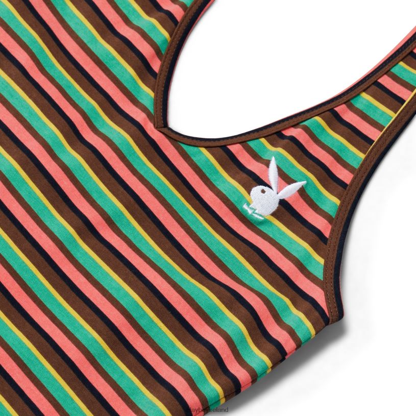 Playboy Women Seamless Halter Mini Dress HBFB1024 Clothing Multi