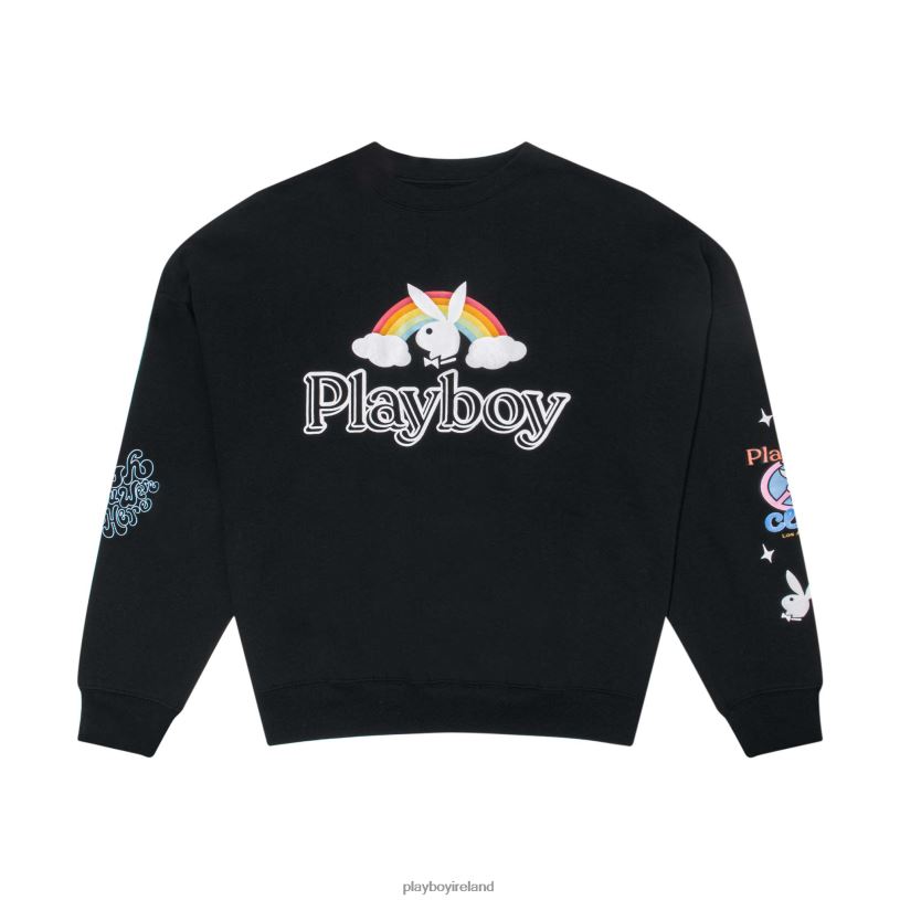 Playboy Women Smile Club Oversized Crewneck HBFB1092 Clothing Original