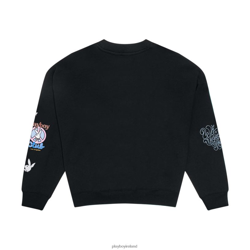 Playboy Women Smile Club Oversized Crewneck HBFB1092 Clothing Original