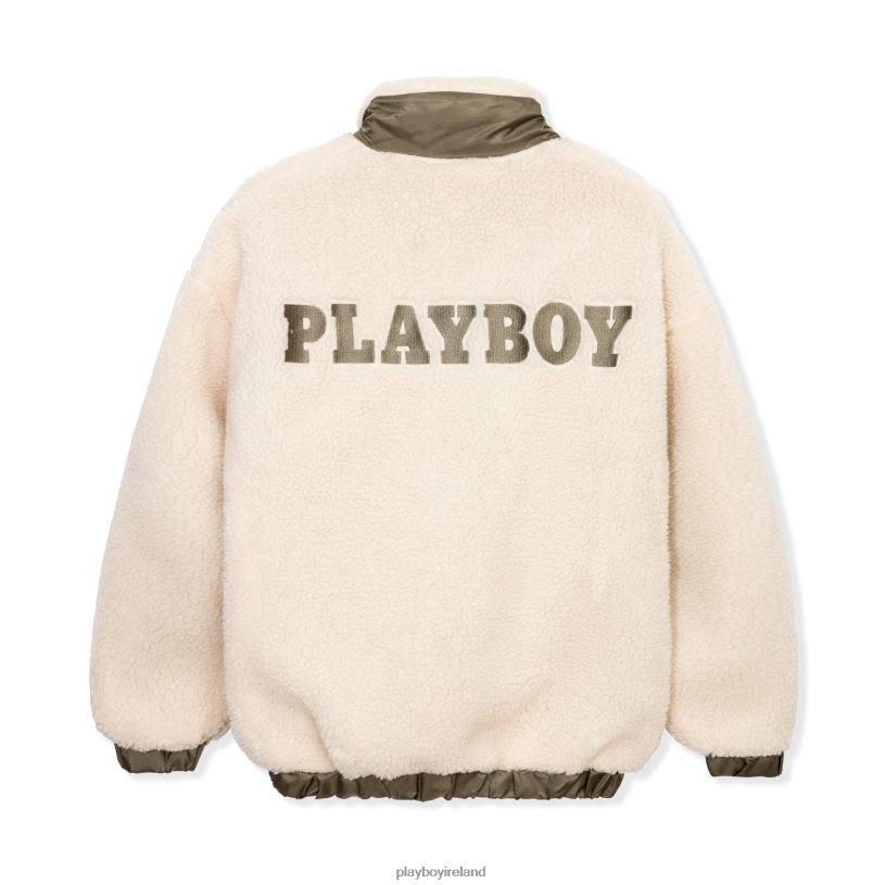 Playboy Women Teddy Patch Jacket HBFB1077 Clothing Stone