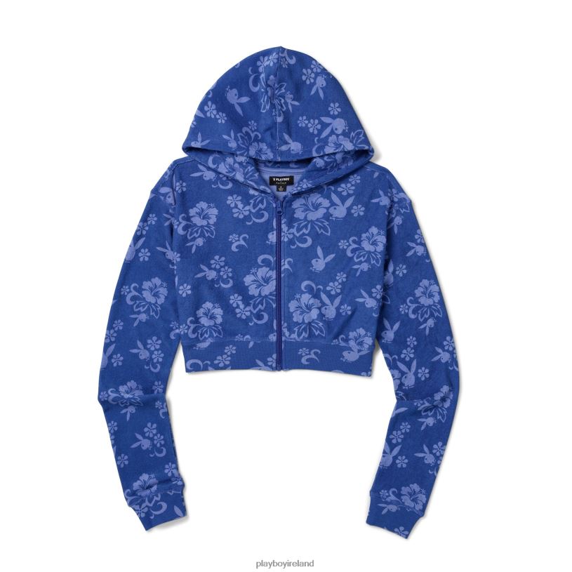 Playboy Women Tidal Terry Hoodie HBFB1108 Clothing Original