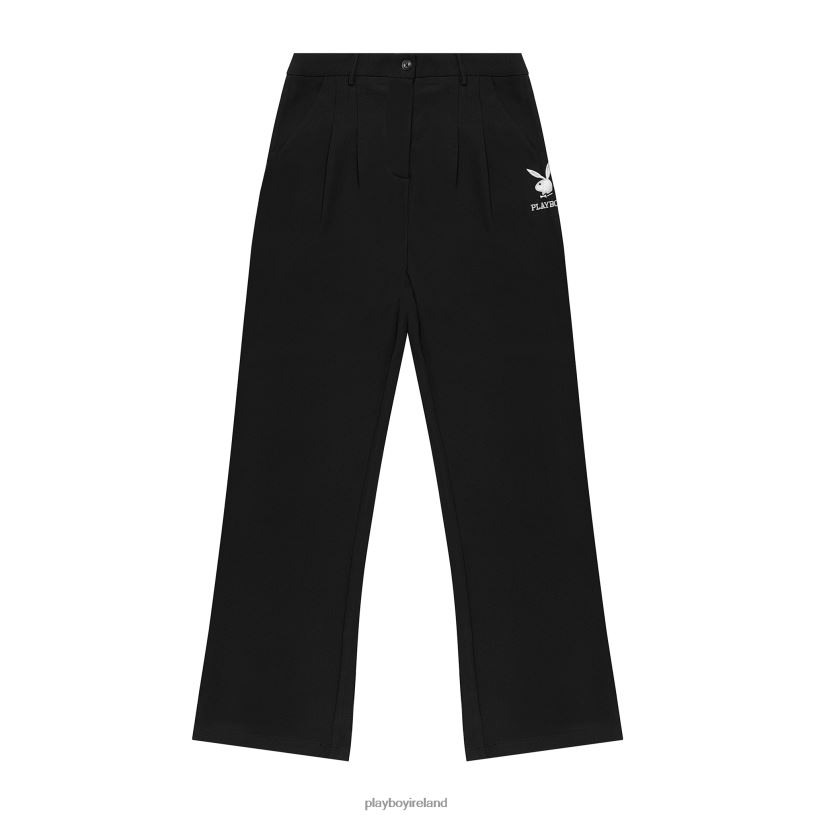 Playboy Women Boyfriend Trouser HBFB1198 Clothing Anthracite