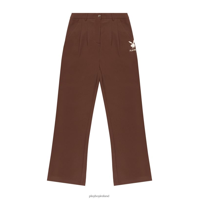 Playboy Women Boyfriend Trouser HBFB1199 Clothing Coca mocha