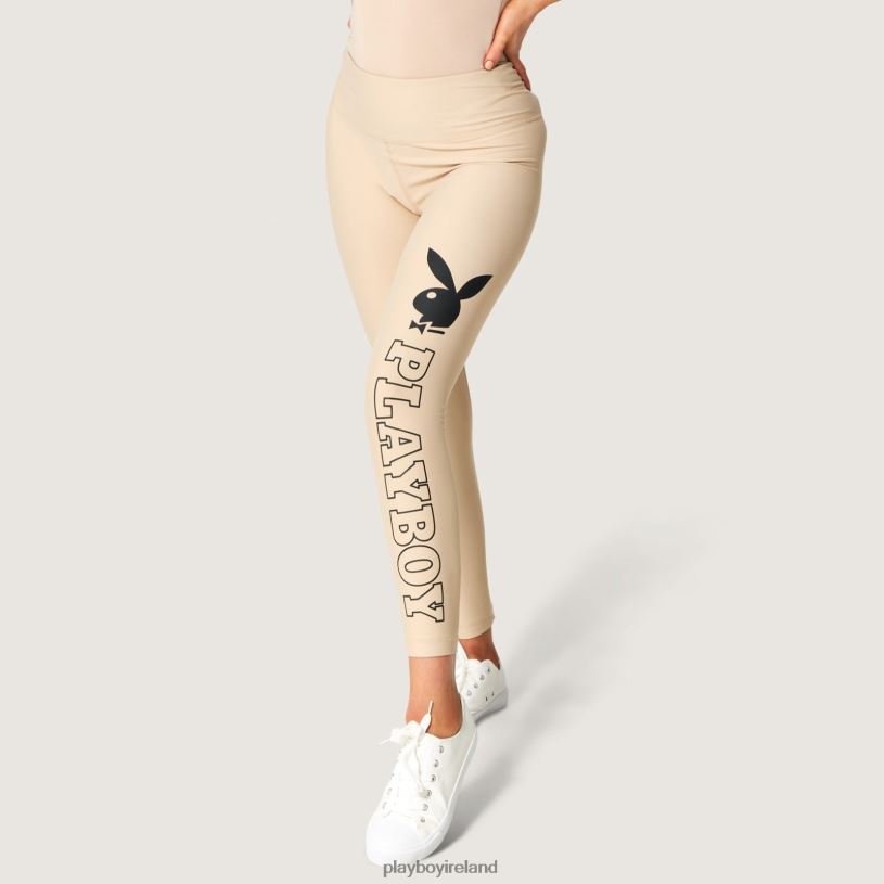 Playboy Women Rabbit Head Legging HBFB1172 Clothing Tan