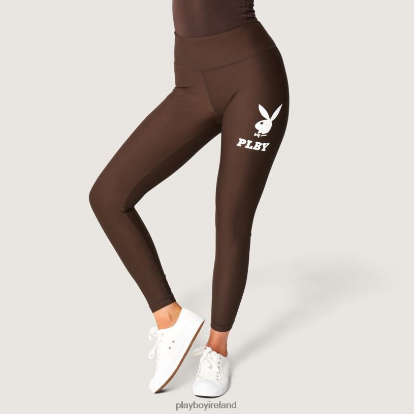 Playboy Women Rabbit Head Legging HBFB1173 Clothing Brown