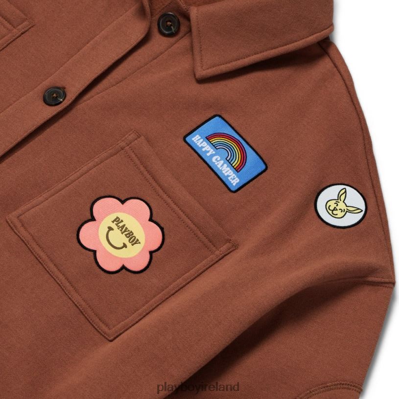 Playboy Women Camp Button Down Shirt HBFB991 Clothing Acorn
