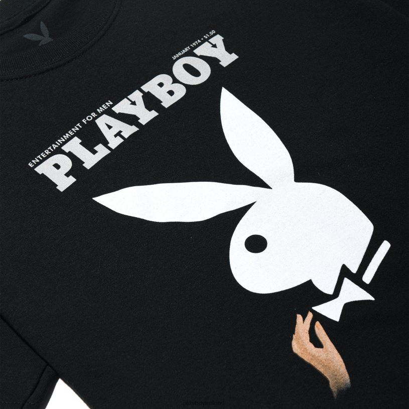 Playboy Women Cropped January 1974 Cover T-Shirt HBFB967 Clothing Original
