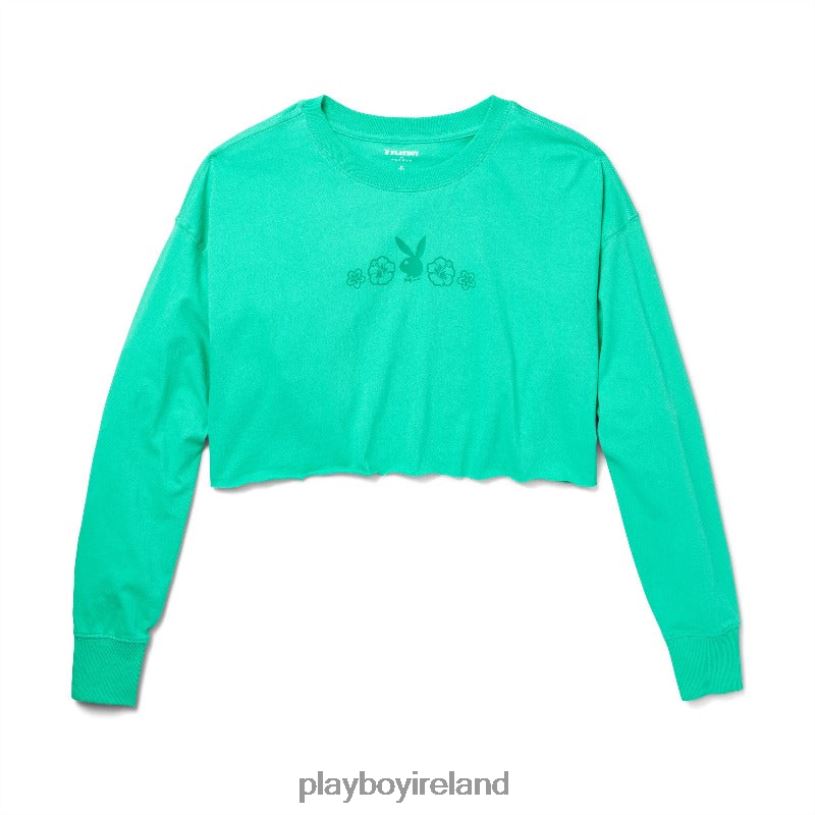 Playboy Women Island Long Sleeve Oversized T-Shirt HBFB1003 Clothing Original