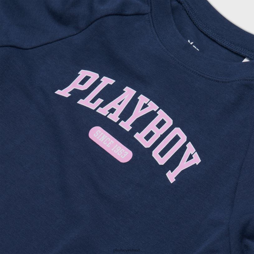 Playboy Women Raglan Baby T-Shirt HBFB971 Clothing Navy