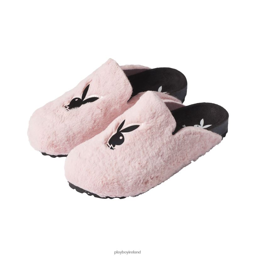 Playboy Women Fuzzy Slides HBFB1587 Footwear Pink